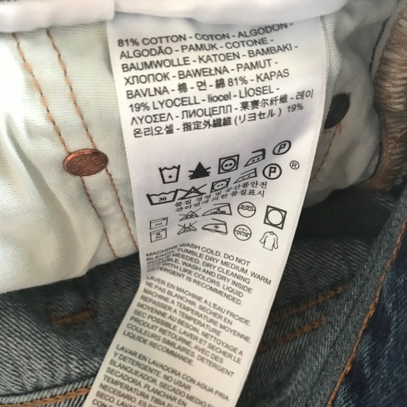 ✨LAST1 sz24 NWT Levi’s 501 CT Selvedge crop jean - Picture 7 of 7